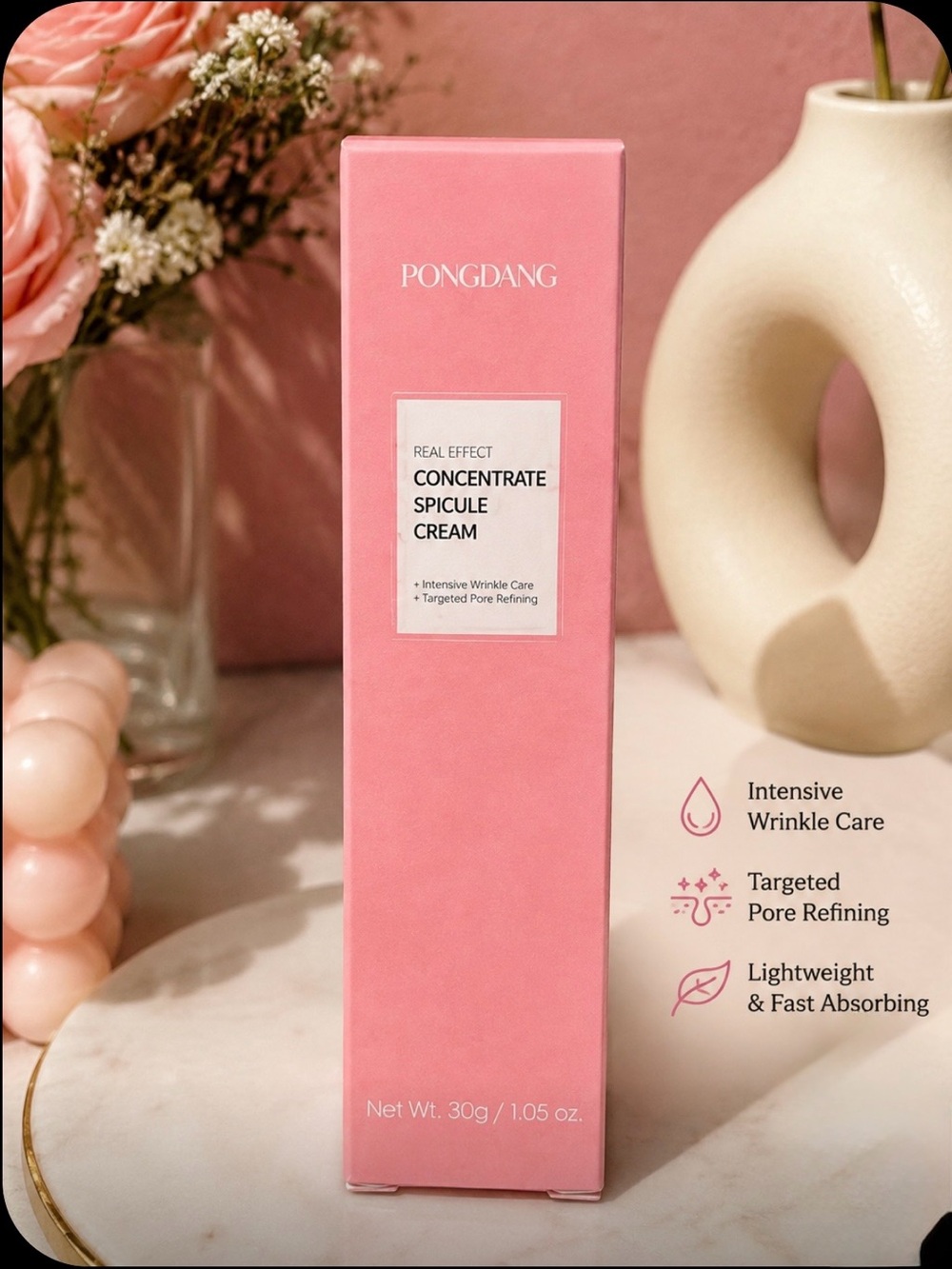 Pongdang Real Effect Concentrate Spicule Cream - Pink
